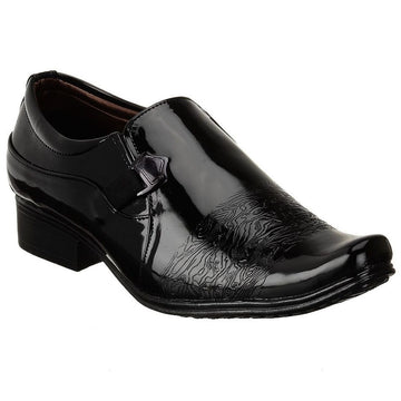 Men’s Patent Leather Dress Shoes – Black Slip-On Elegance
