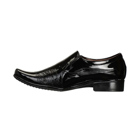 Men’s Patent Leather Dress Shoes – Black Slip-On Elegance