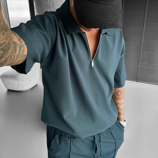 Men’s Summer Polo Set – Shirt + Shorts Combo | 2-in-1 Casual Outfit